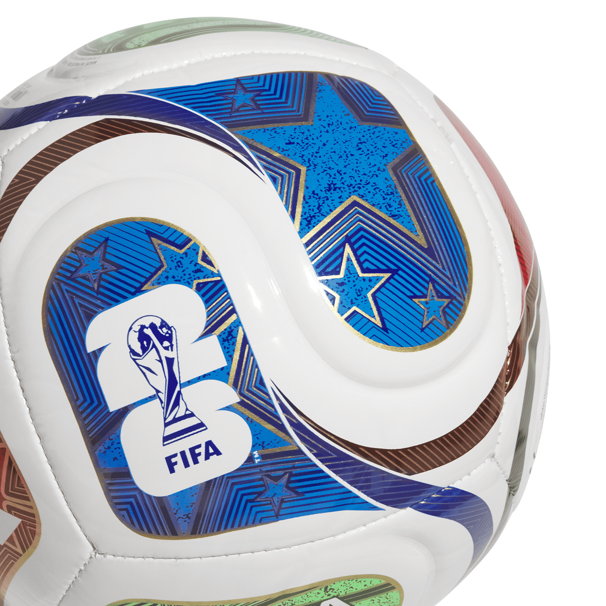 adidas World Cup 26 Trionda Mini+ Soccer Ball - White/Blue/Red - Best Buy Soccer