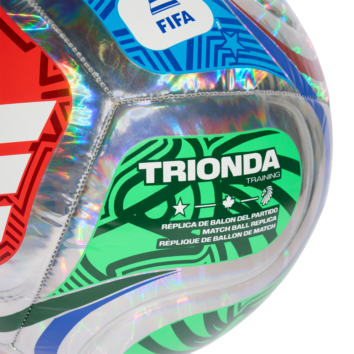 adidas World Cup 26 Trionda Training Foil Soccer Ball - Multicolor/White-Blue - Best Buy Soccer
