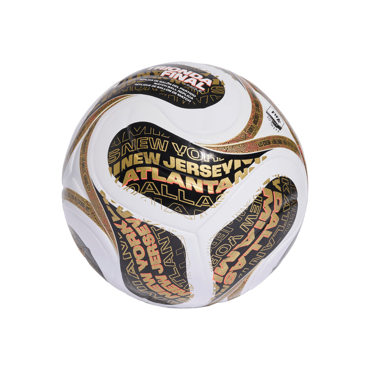 adidas World Cup Final League Soccer Ball - White/Black/Gold - Best Buy Soccer