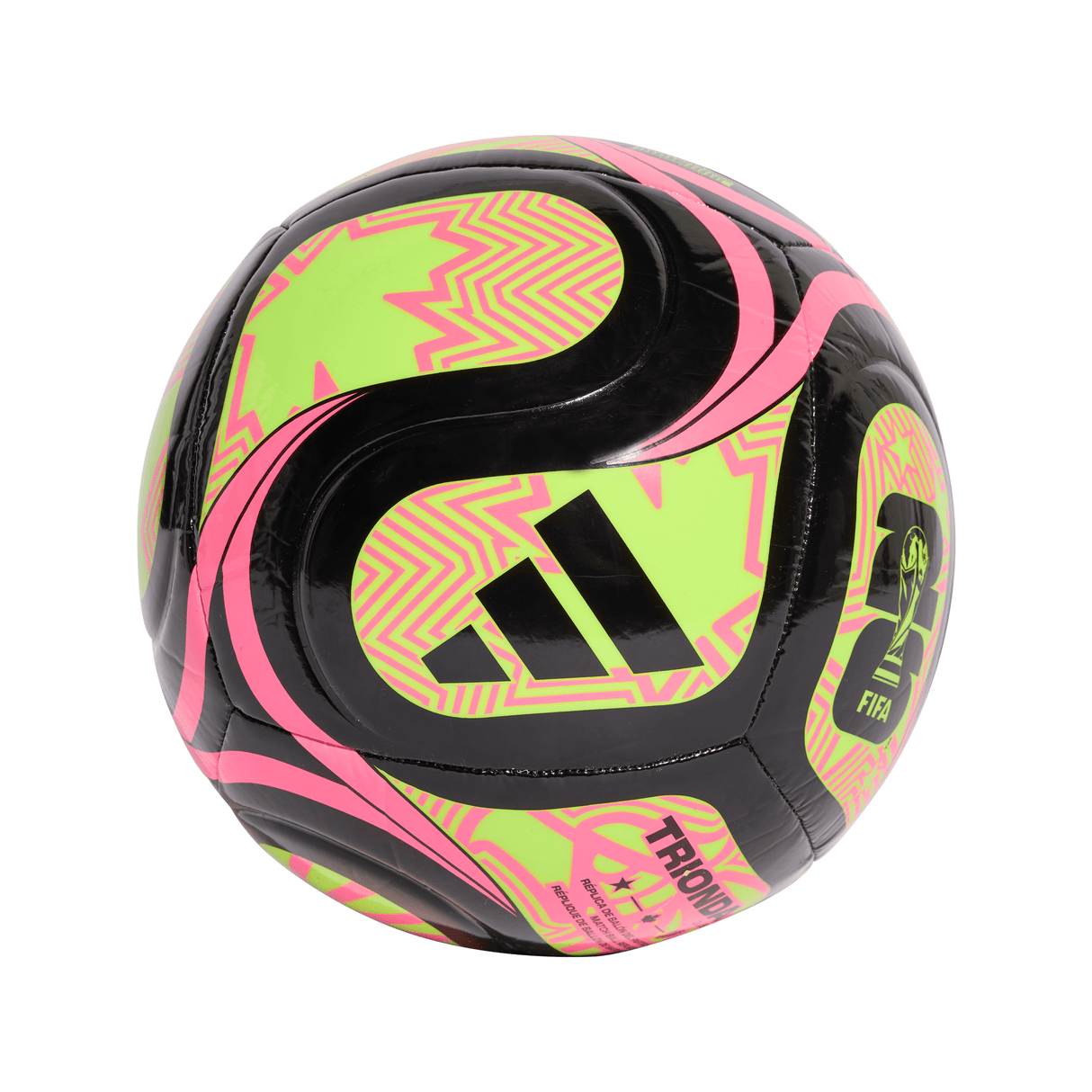 adidas World Cup Trionda Club Soccer Ball 26 - Black/Lemon/Pink - Best Buy Soccer