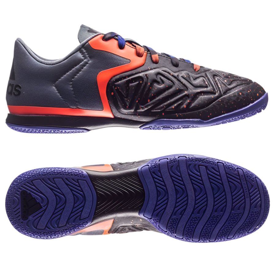 adidas X 15.1 Court Indoor Soccer Shoes - Black/Solar Orange/Night Flash - Best Buy Soccer