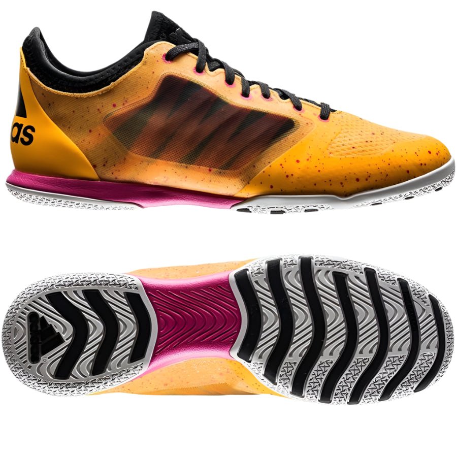 adidas X 15.1 Court Indoor Soccer Shoes - Solar Gold/Black/Shock Pink - Best Buy Soccer