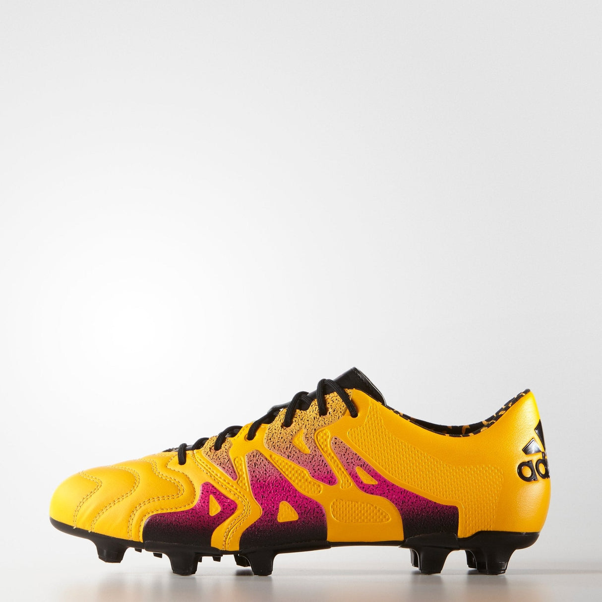 adidas X 15.1 FG/AG Leather Multi - Ground Soccer Cleats - Solar Gold/Black/Shock Pink - Best Buy Soccer