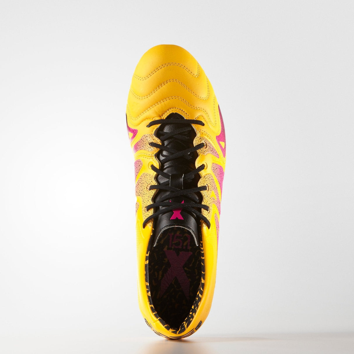adidas X 15.1 FG/AG Leather Multi - Ground Soccer Cleats - Solar Gold/Black/Shock Pink - Best Buy Soccer