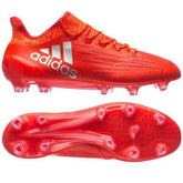 adidas X 16.1 FG Firm Ground Soccer Cleats - Solar Red/Metallic Silver - Best Buy Soccer