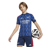 adidas Youth Arsenal Away Soccer Jersey 25/26 - Blue - Best Buy Soccer