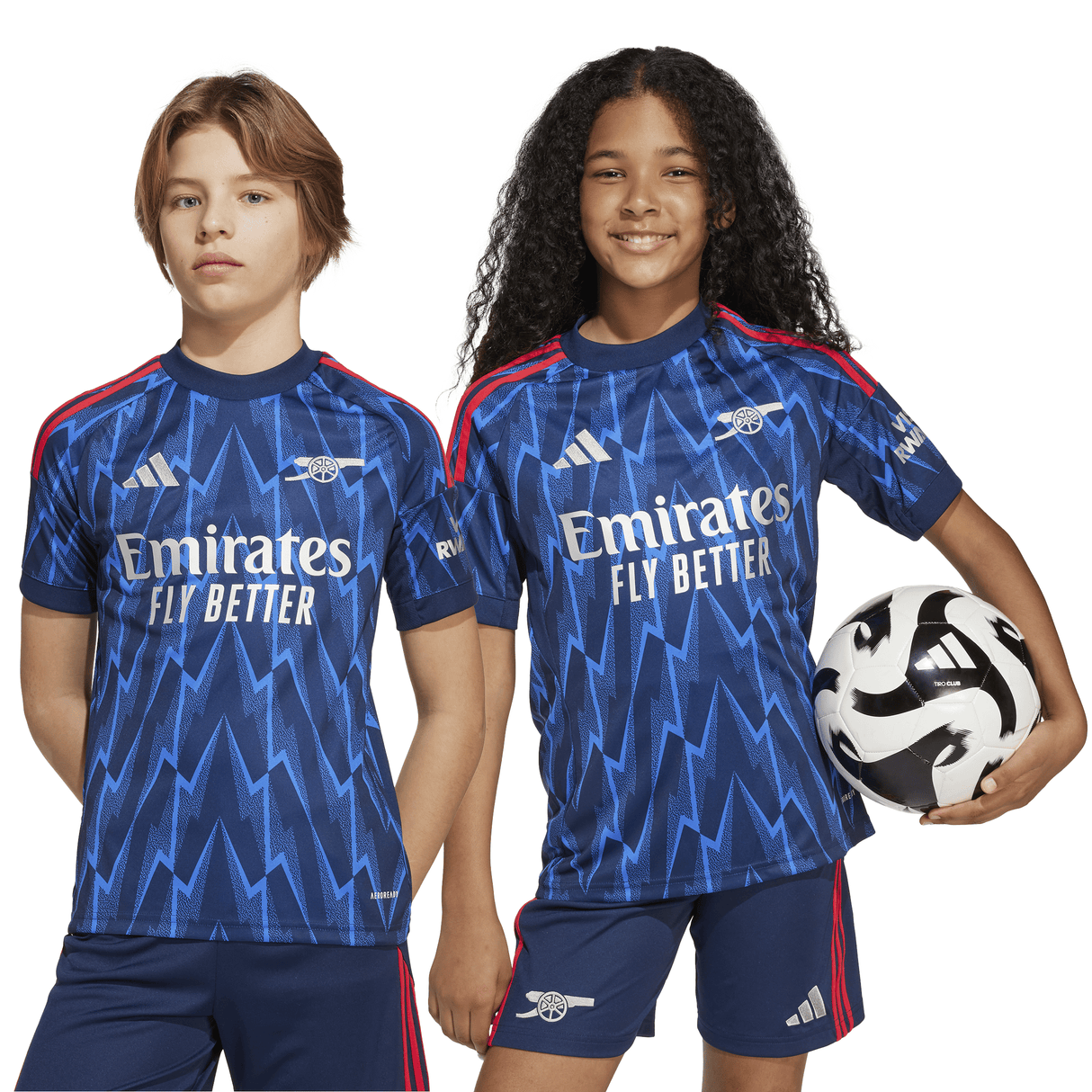 adidas Youth Arsenal Away Soccer Jersey 25/26 - Blue - Best Buy Soccer