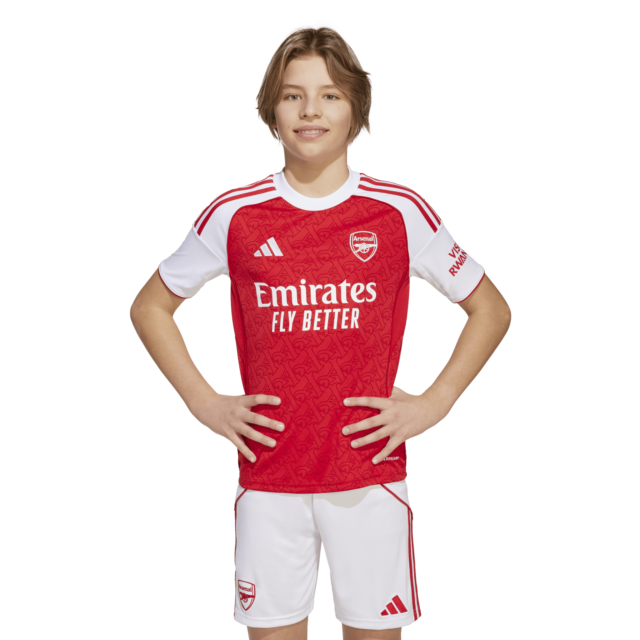 adidas Youth Arsenal Home Jersey 25/26 - Scarlet/White - Best Buy Soccer