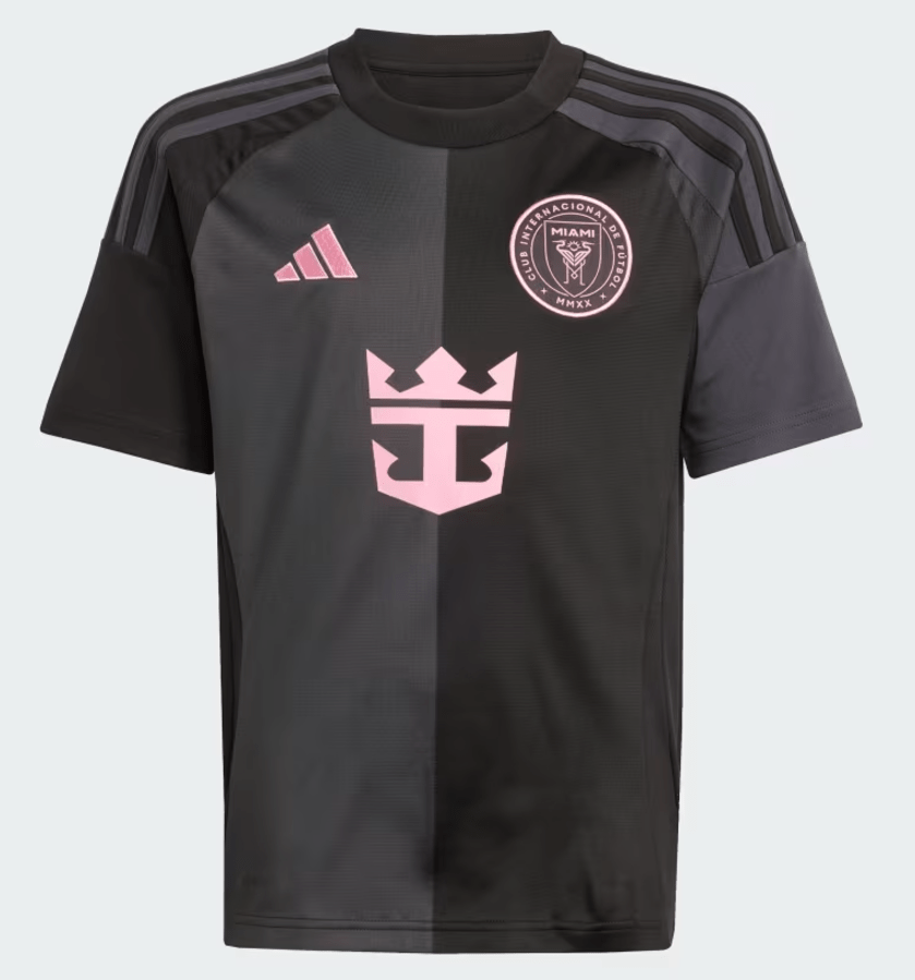 adidas Youth Inter Miami CF Messi Away Jersey 24/25 Black - Best Buy Soccer