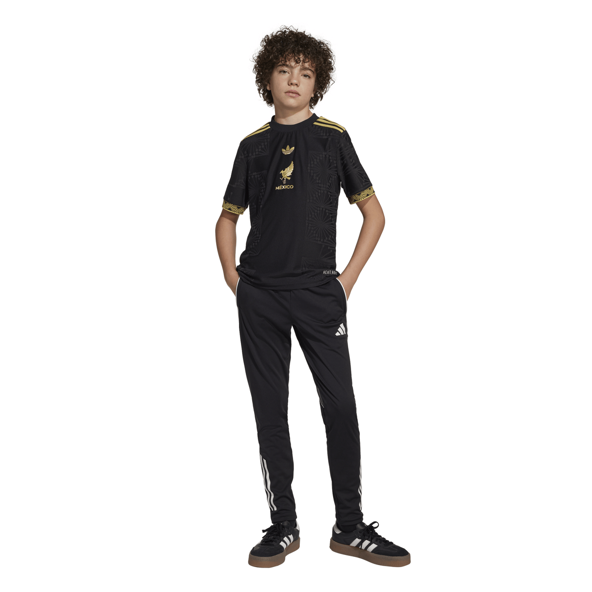 adidas Youth Mexico Gold Jersey 25 Black - Best Buy Soccer