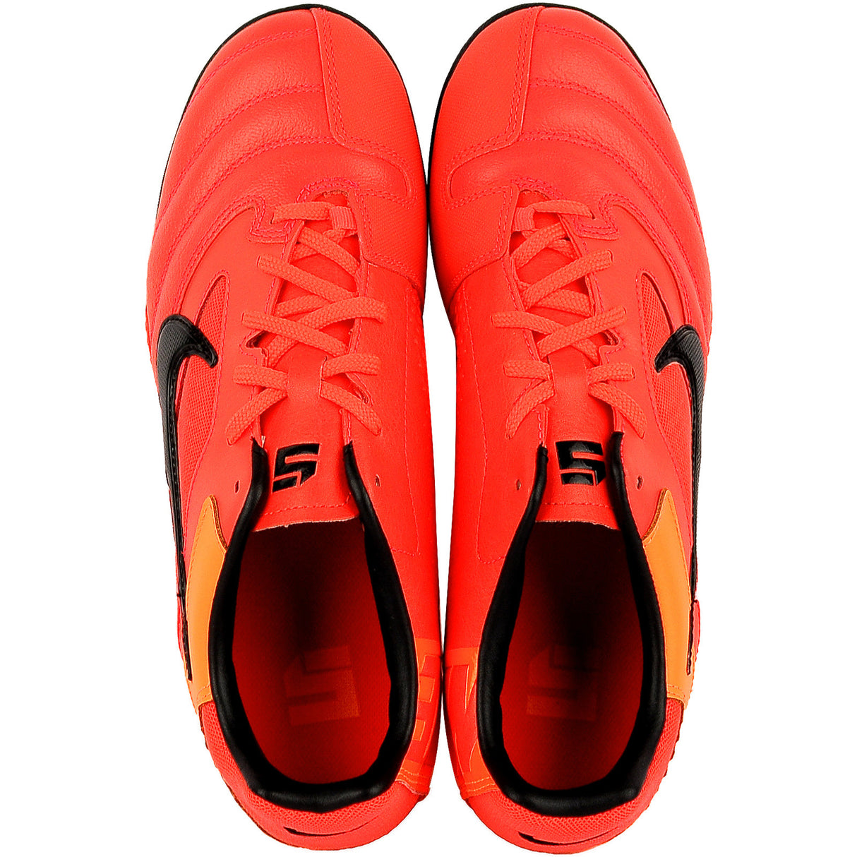 Nike 5 Elastico Pro Indoor Soccer Shoes - Bright Crimson/Orange