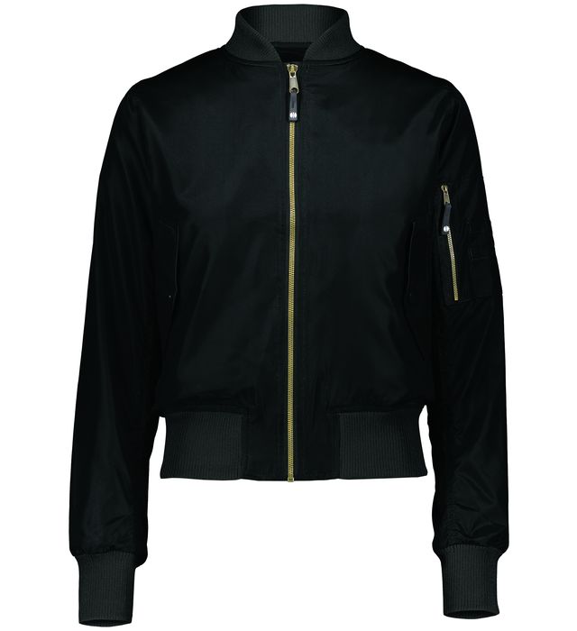 AU Ladies Flight Bomber Jacket - Black - Best Buy Soccer