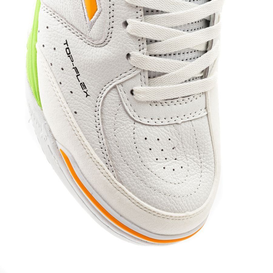 JOMA Top Flex Rebound 2332 IN Indoor Soccer Shoes - White/Orange