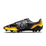 PUMA Evospeed SL II Graphic FG Firm Ground Soccer Cleats - Black/White/Safety Yellow/Orange