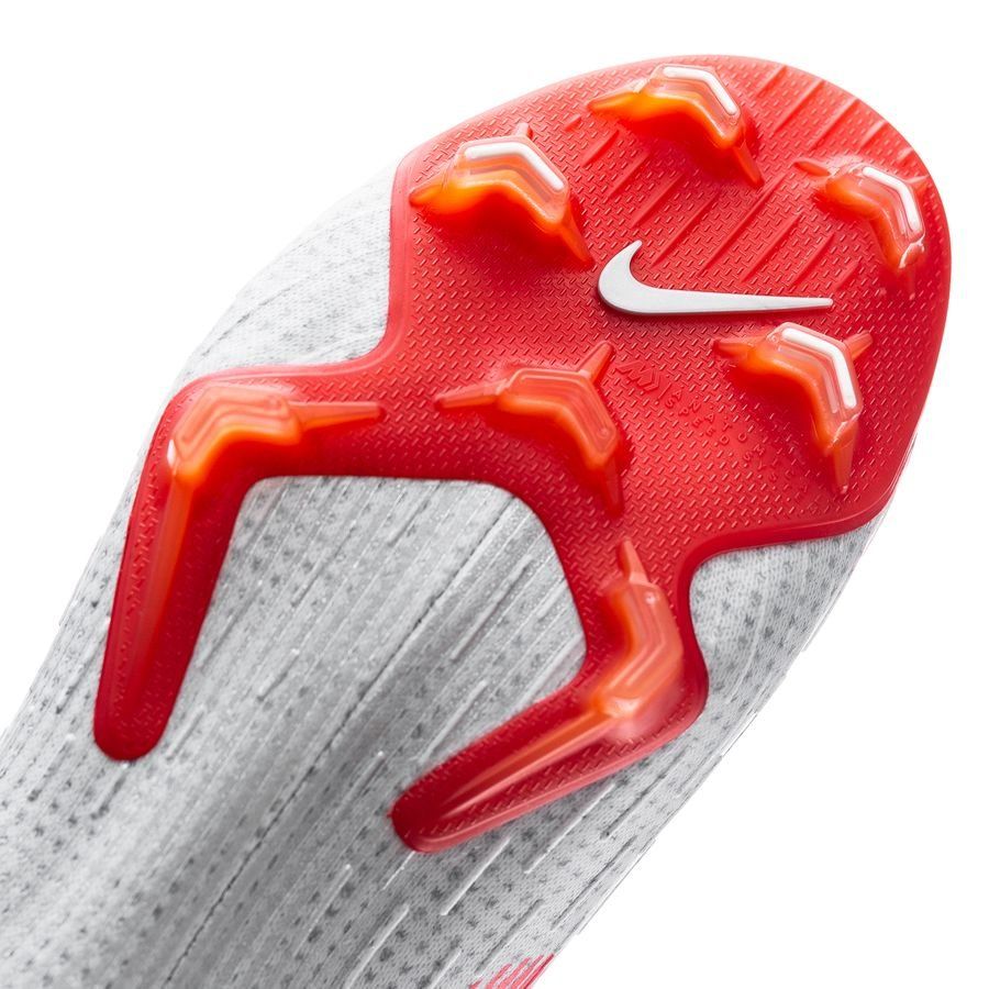 Nike Mercurial Vapor 12 Elite FG Firm Ground Men's Soccer Cleats - Concrete-Wolf Grey/Light Crimson