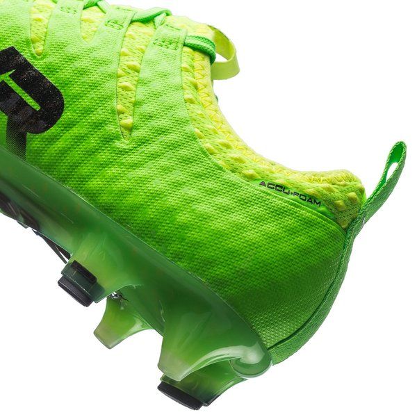 PUMA Evopower Vigor 1 FG Firm Ground Soccer Cleats - Green Gecko/Black/Yellow