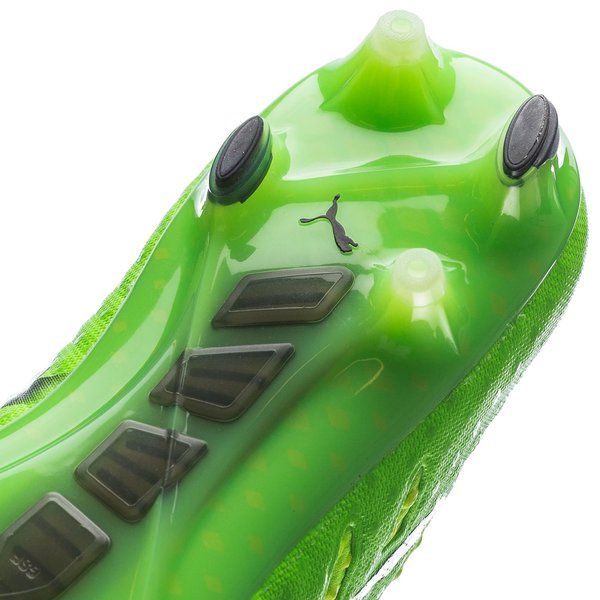 PUMA Evopower Vigor 1 FG Firm Ground Soccer Cleats - Green Gecko/Black/Yellow