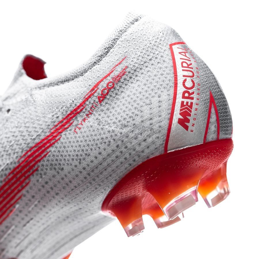 Nike Mercurial Vapor 12 Elite FG Firm Ground Men's Soccer Cleats - Concrete-Wolf Grey/Light Crimson