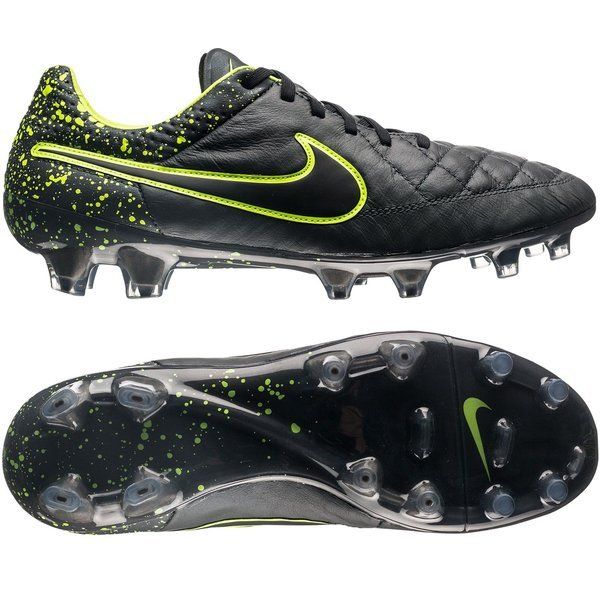 Nike Tiempo Legend V FG Soccer Cleatsh- Anthracite/Volt