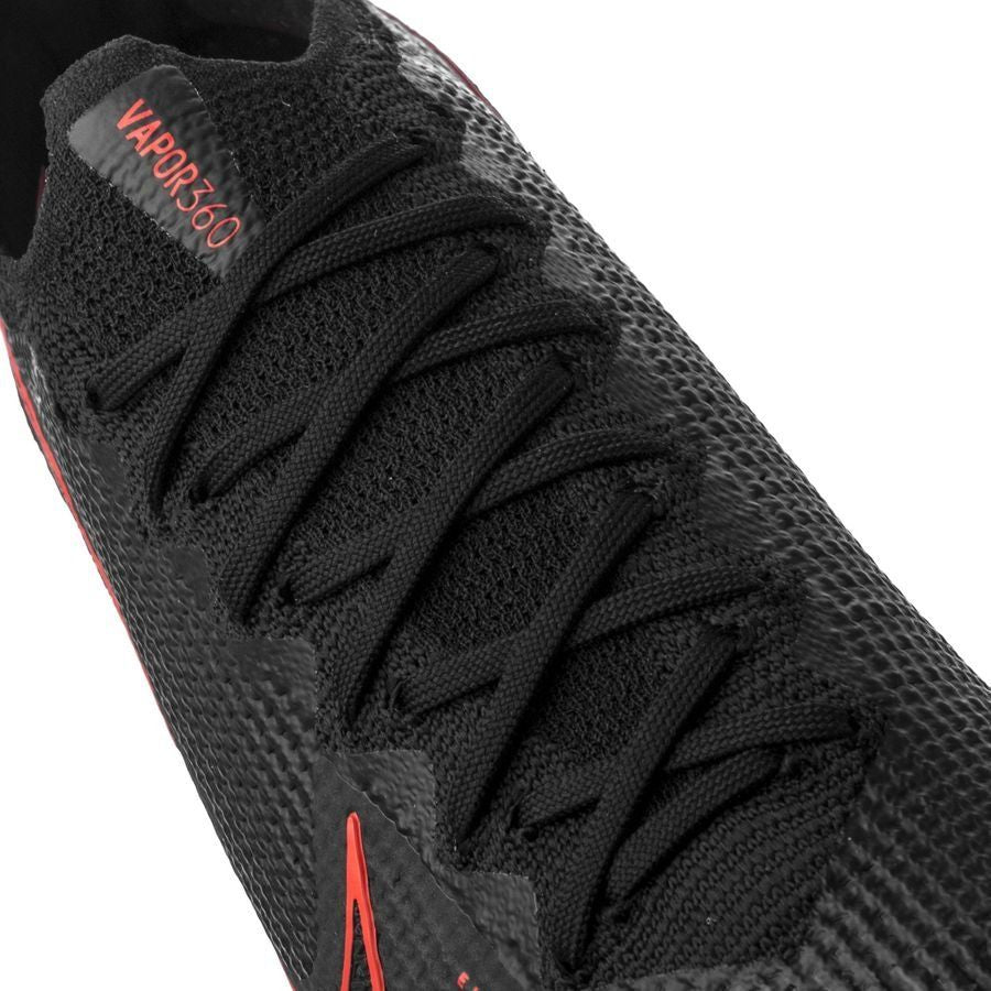 Nike Mercurial Vapor 13 Elite FG Firm Ground Men's Soccer Cleats - Black/Chile Red/Dark Smoke Grey/Chile Red