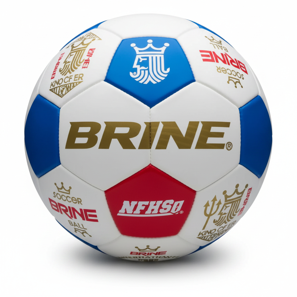 Brine International NFHS Soccer Ball Scarlet/Royal - Best Buy Soccer
