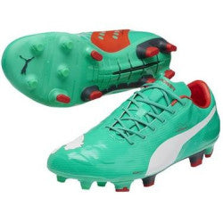 PUMA evoPOWER 1 FG Men's Soccer Cleats - Green/White