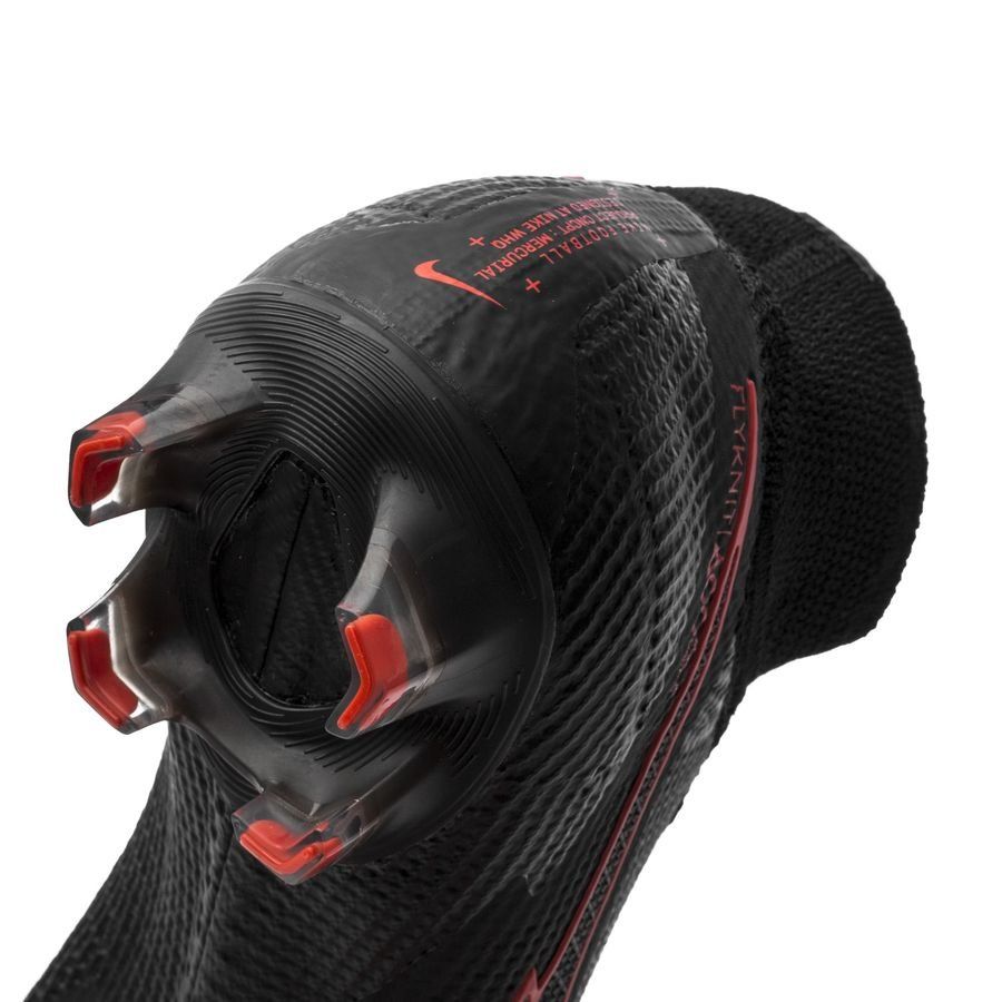 Nike Mercurial Superfly 7 Elite FG Firm Ground Men's Soccer Cleats - Black/Chile Red/Dark Smoke Grey