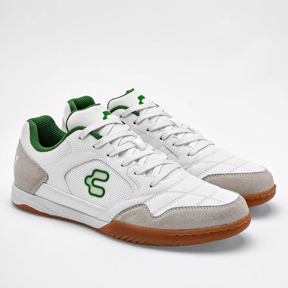 Charly Cicero Sala Indoor Soccer Shoes - White/Green - Best Buy Soccer