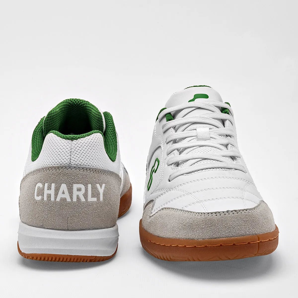 Charly Cicero Sala Indoor Soccer Shoes - White/Green - Best Buy Soccer