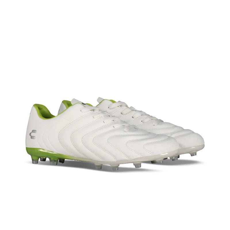 Charly Encore FG Firm Ground Soccer Cleats White/Green - Best Buy Soccer
