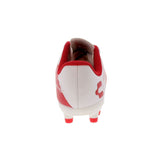 Charly Grasshopper Youth Firm Ground Soccer Cleats - White/Red - Best Buy Soccer