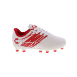 Charly Grasshopper Youth Firm Ground Soccer Cleats - White/Red - Best Buy Soccer