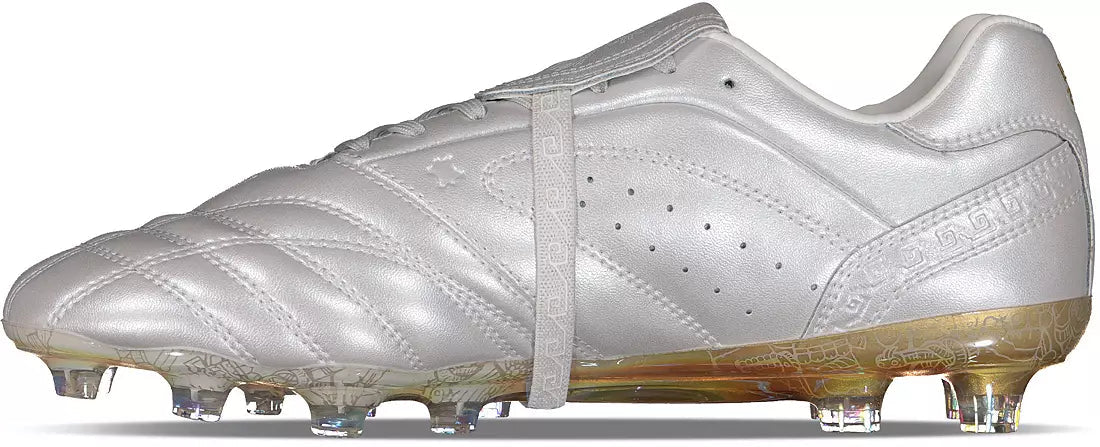 Charly Legendario 26 PFX Firm Ground Men's Soccer Cleats - White/Gold - Best Buy Soccer