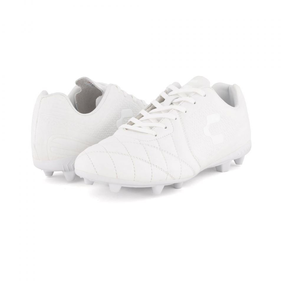 Charly Legendario LT FG 2.0 Firm Ground Soccer Cleats - White/Grey - Best Buy Soccer