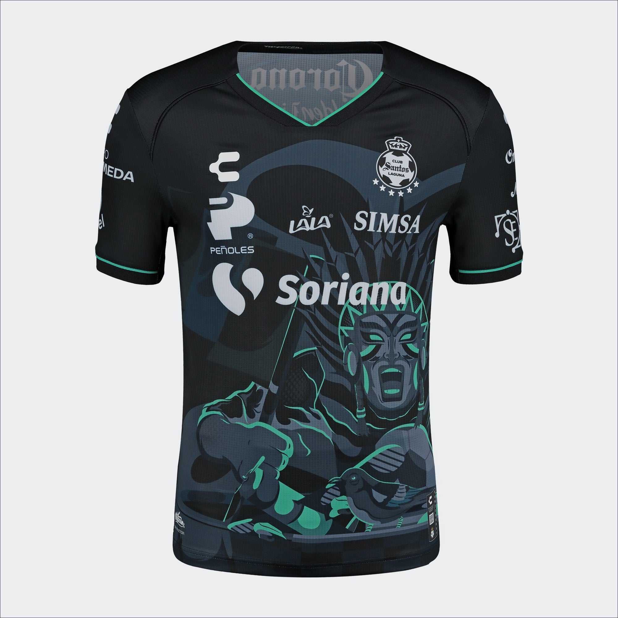 Charly Men's Santos Third Jersey Authentic 24 Black/Green - Best Buy Soccer