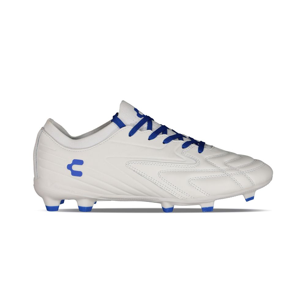 Charly Onore LT Firm Ground Soccer Cleats - White/Royal - Best Buy Soccer