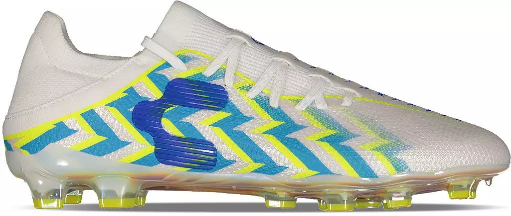 Charly Zinetik 26 PFX Firm Ground Men's Soccer Cleats - White/Blue - Best Buy Soccer
