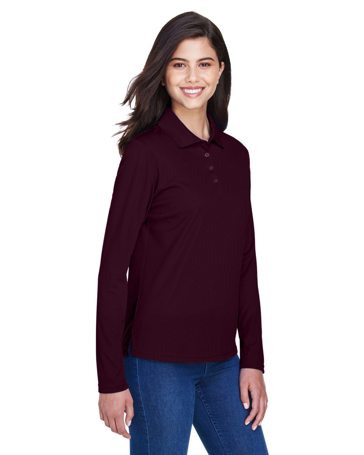 CORE365 Ladies' Pinnacle Performance Long - Sleeve Piqué Polo - Best Buy Soccer