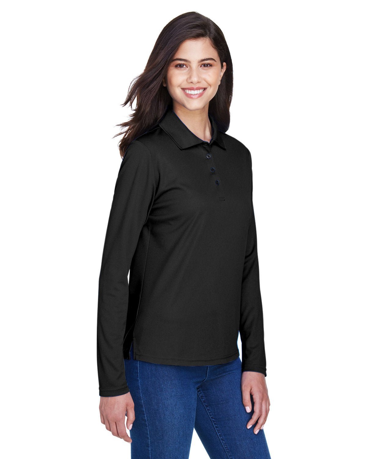 CORE365 Ladies' Pinnacle Performance Long - Sleeve Piqué Polo - Best Buy Soccer