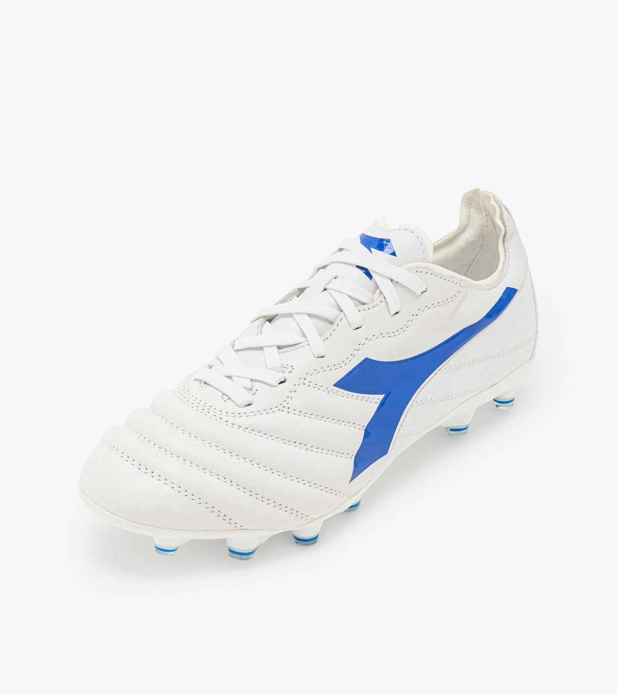 Diadora Brasil Elite 2 LT PT 12 FG Firm Ground Soccer Cleats - White/Blue - Best Buy Soccer