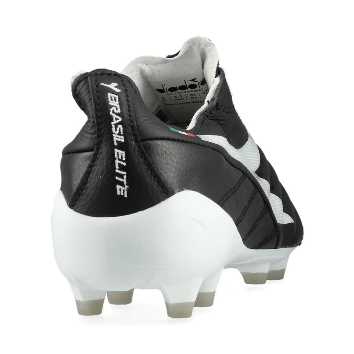 Diadora Brasil Elite 2 Teach Italia LPX FG Firm Ground Soccer Cleats - Black/White - Best Buy Soccer
