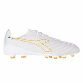 Diadora Brasil Elite Tech Made in Italy LPX FG Firm Ground Soccer Cleats - White/Gold - Best Buy Soccer