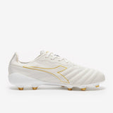 Diadora Brasil Elite Tech Made in Italy LPX FG Firm Ground Soccer Cleats - White/Gold - Best Buy Soccer