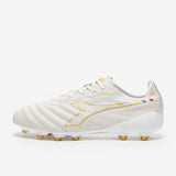 Diadora Brasil Elite Tech Made in Italy LPX FG Firm Ground Soccer Cleats - White/Gold - Best Buy Soccer