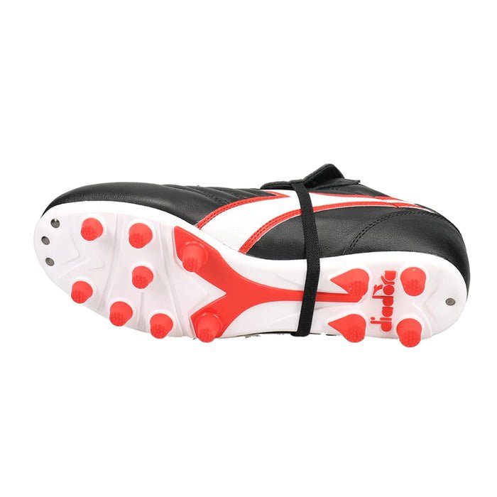 Diadora Brasil OG LT T MDPU FG Firem Ground Soccer Cleats - Black/White/Red - Best Buy Soccer