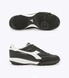 Diadora Calcetto ll LT TF Turf Football boots Black/White - Best Buy Soccer