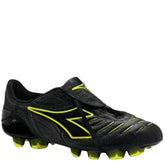 Diadora Maracana RTX 12 FG Firm Ground Soccer Cleats - Black - Yellow Fluo - Best Buy Soccer