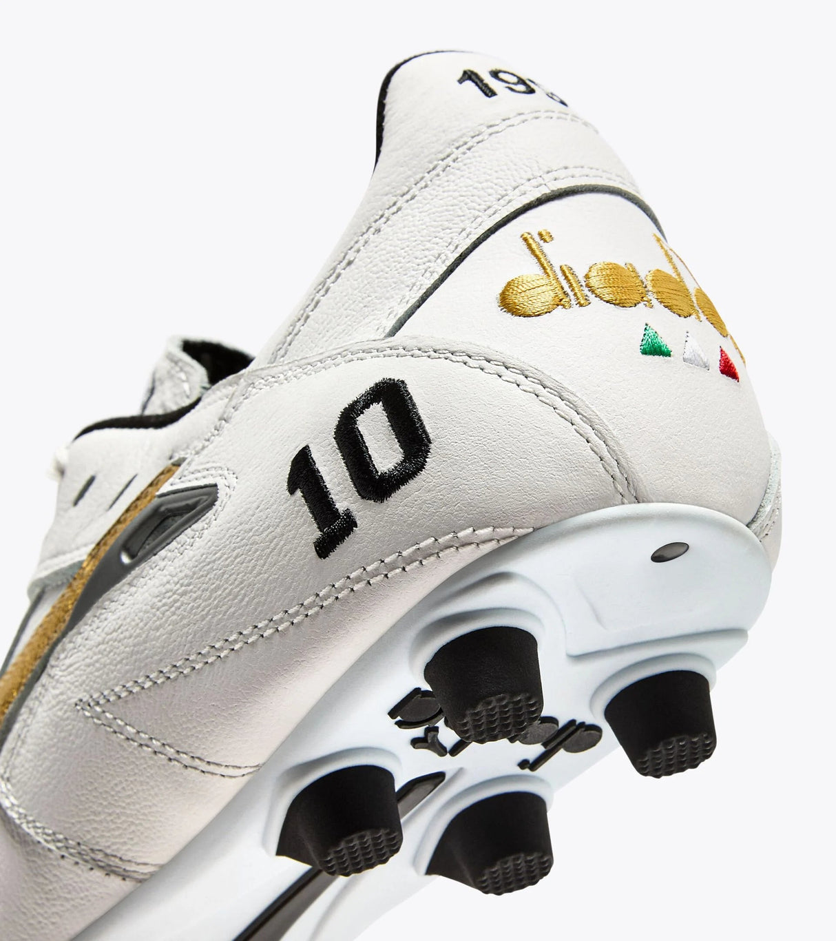 Diadora Match Winner Made in Italy OG LT+ MDPU Firm Ground Soccer Cleats - White/Gold - Best Buy Soccer