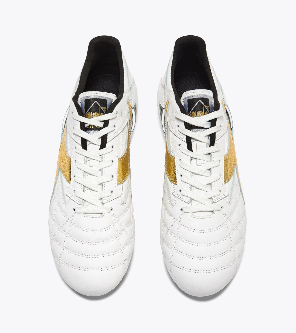 Diadora Match Winner Made in Italy OG LT+ MDPU Firm Ground Soccer Cleats - White/Gold - Best Buy Soccer