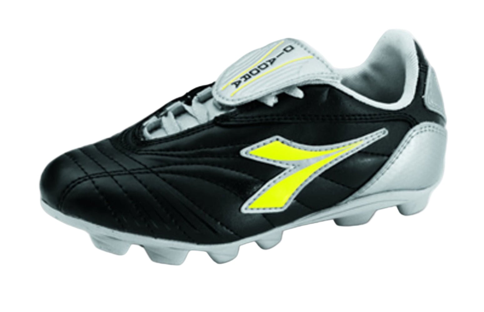 Diadora Victor MD RTX Jr. FG Firm Ground Soccer Cleats - Black/Fluo Yellow - Best Buy Soccer